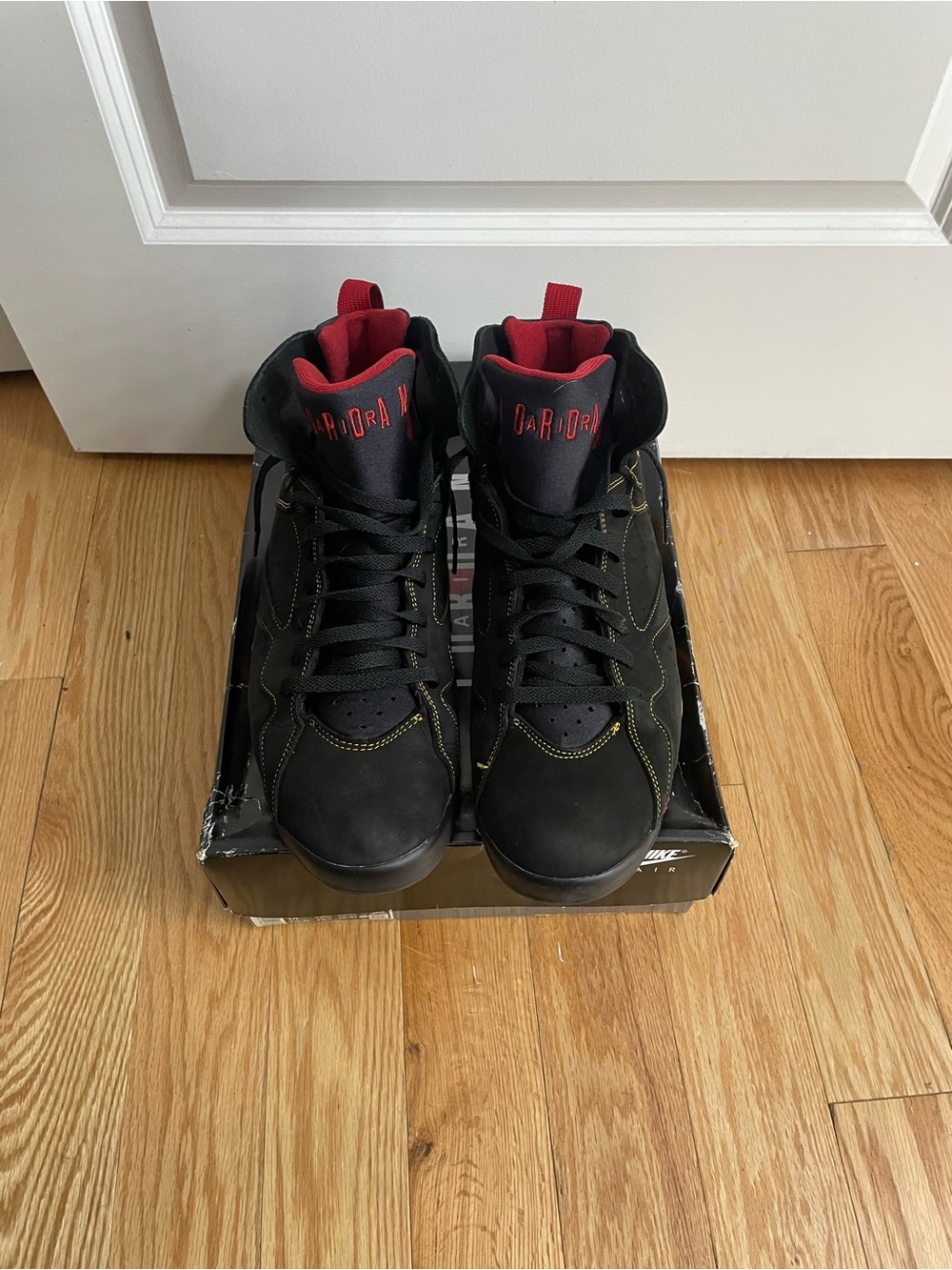 Jordan Black and Red High-Top Basketball Sneakers size 14/ great condition